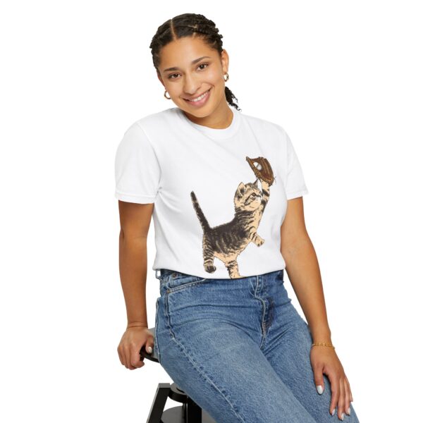 Baseball Kitten Mediumweight T-Shirt - Image 6
