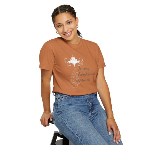 Journey, Enlightenment, Discovery - Unalome Lotus Midweight Shirt - Image 9