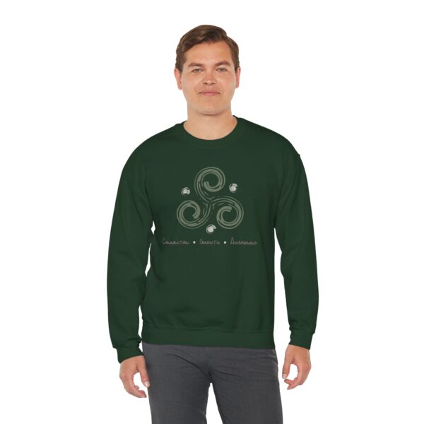 Connection, Growth, Awakening - Triskelion Crewneck Sweatshirt - Image 19