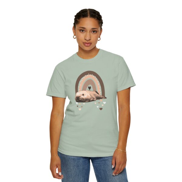 Boho Blobfish Rainbow Mediumweight T-Shirt - Image 14