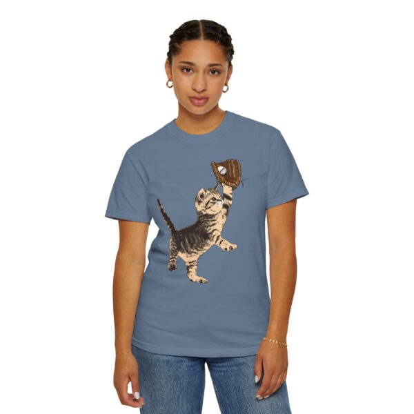 Baseball Kitten Mediumweight T-Shirt - Image 13