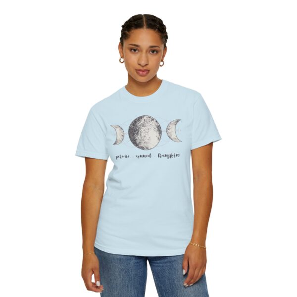 Perceive, Connect, Transform - Moon Phases Mediumweight T-Shirt - Image 23