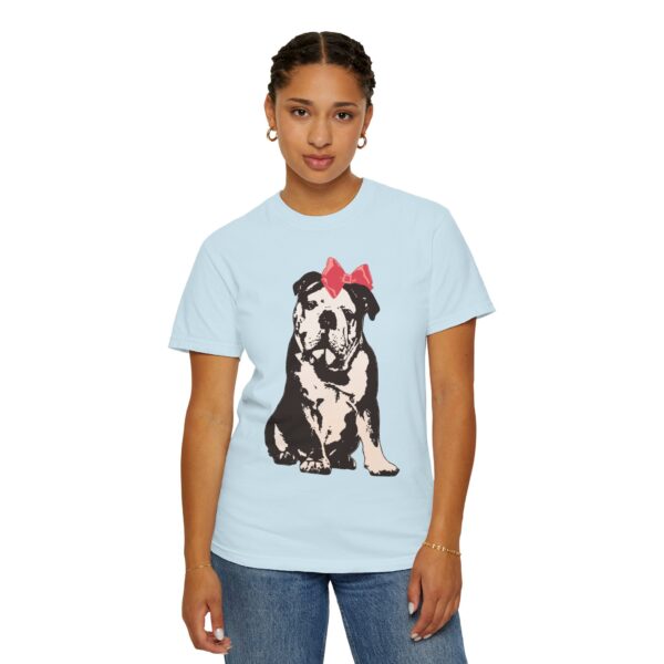 Sitting Pretty English Bulldog Mediumweight T-Shirt - Image 22