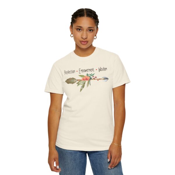 Reflection, Empowerment, Wisdom - Left Arrow Mediumweight T-Shirt - Image 10