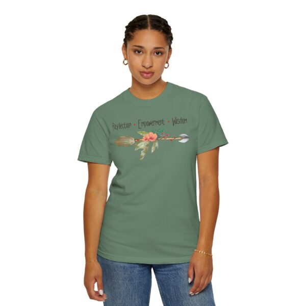 Reflection, Empowerment, Wisdom - Left Arrow Mediumweight T-Shirt - Image 18