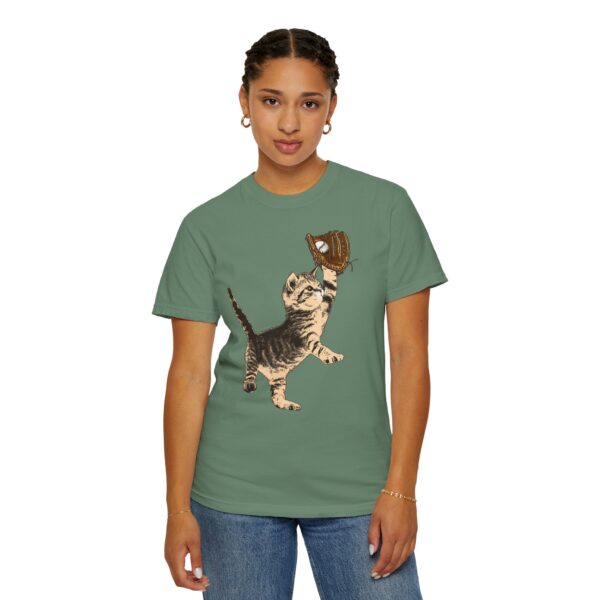 Baseball Kitten Mediumweight T-Shirt - Image 10