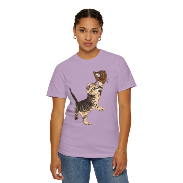 Baseball Kitten Mediumweight T-Shirt - Image 17