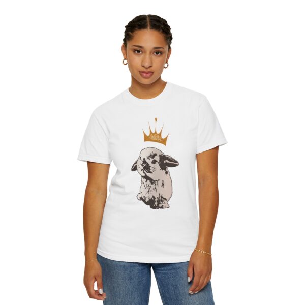 Grumpy Bunny with Crown Mediumweight T-Shirt - Image 5