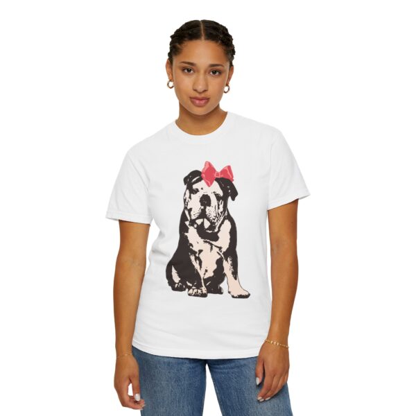 Sitting Pretty English Bulldog Mediumweight T-Shirt - Image 5