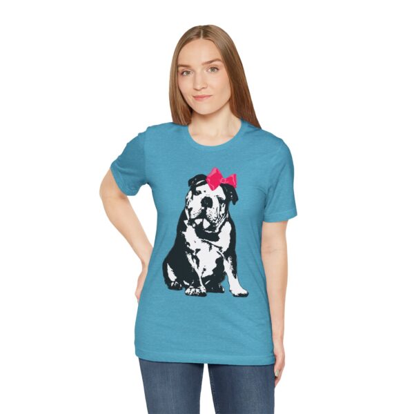 Sitting Pretty English Bulldog Lightweight T-Shirt - Image 19