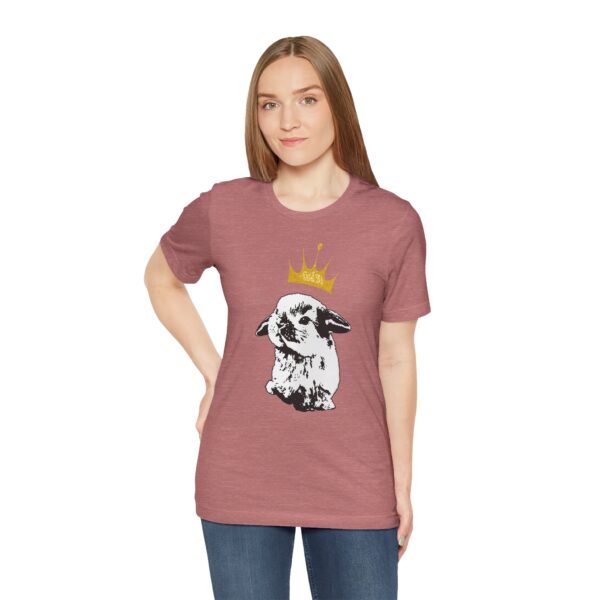 Grumpy Bunny with Crown Lightweight T-Shirt - Image 9