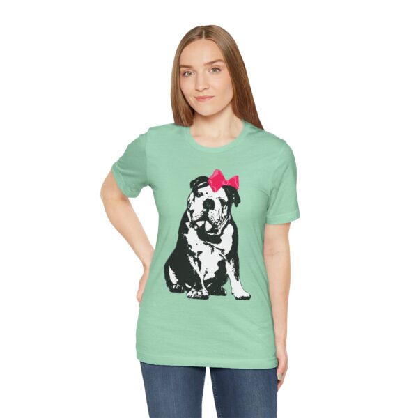 Sitting Pretty English Bulldog Lightweight T-Shirt - Image 23