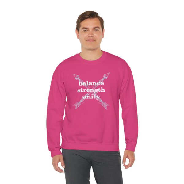 Balance, Strength, Unity - Crossed Arrows Crewneck Sweatshirt - Image 22