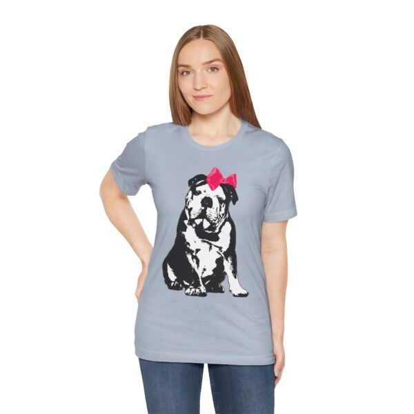 Sitting Pretty English Bulldog Lightweight T-Shirt - Image 15
