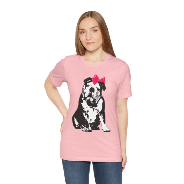 Sitting Pretty English Bulldog Lightweight T-Shirt - Image 11