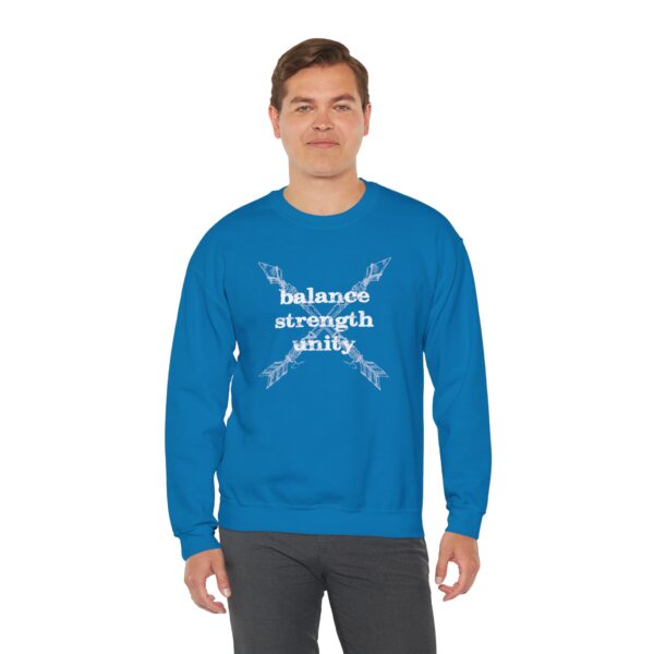 Balance, Strength, Unity - Crossed Arrows Crewneck Sweatshirt - Image 17