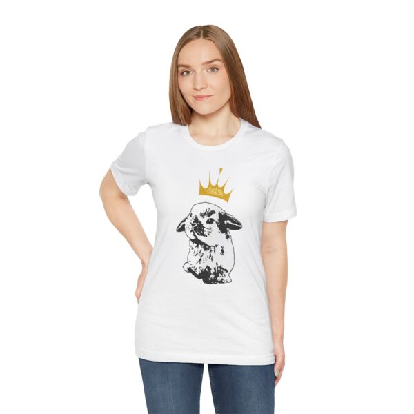Grumpy Bunny with Crown Lightweight T-Shirt - Image 5