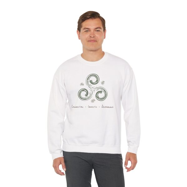 Connection, Growth, Awakening - Triskelion Crewneck Sweatshirt - Image 6