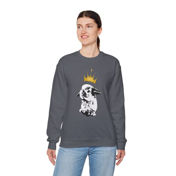 Grumpy Bunny with Crown Crewneck Sweatshirt - Image 19