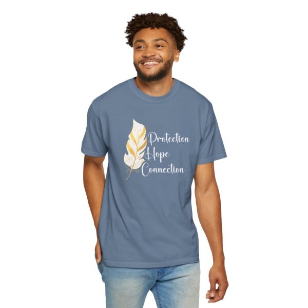Protection, Hope, Connection - Feather Mediumweight T-Shirt - Image 15