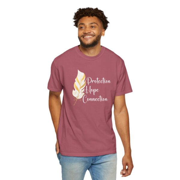 Protection, Hope, Connection - Feather Mediumweight T-Shirt - Image 7
