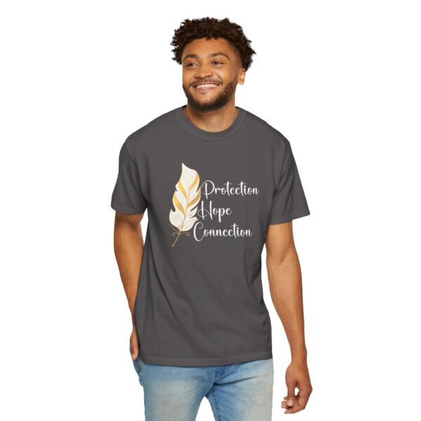 Protection, Hope, Connection - Feather Mediumweight T-Shirt - Image 23