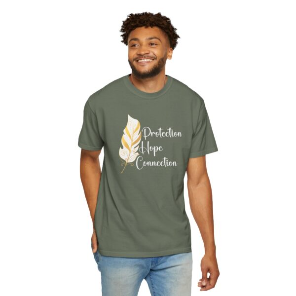 Protection, Hope, Connection - Feather Mediumweight T-Shirt - Image 18