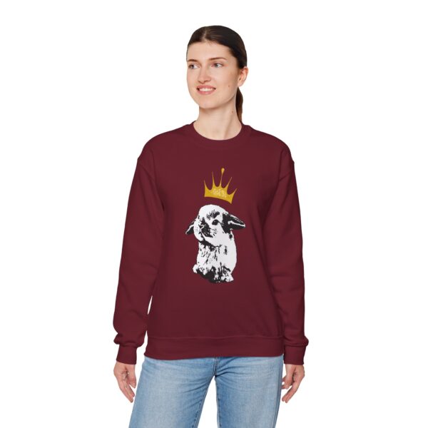 Grumpy Bunny with Crown Crewneck Sweatshirt - Image 23