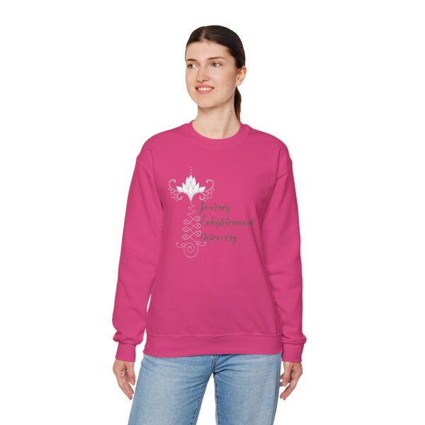 Journey, Enlightenment, Discovery - Unalome Lotus Sweatshirt - Image 10
