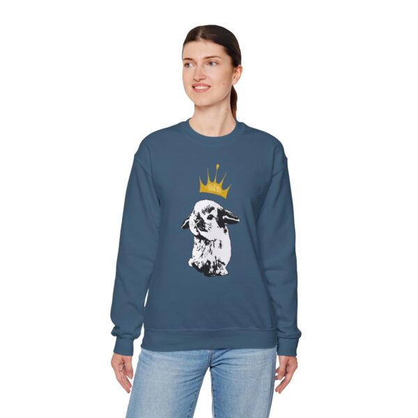 Grumpy Bunny with Crown Crewneck Sweatshirt - Image 15