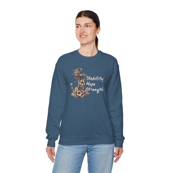 Stability, Hope, Strength - Anchor Crewneck Sweatshirt - Image 22