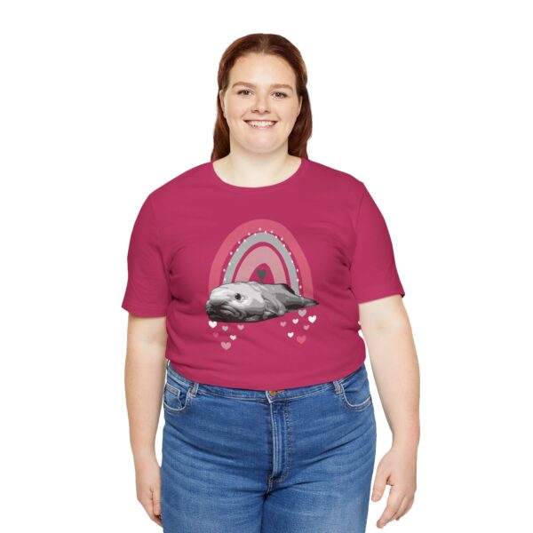 Boho Blobfish Rainbow Lightweight T-Shirt - Image 19