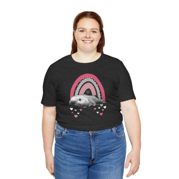 Boho Blobfish Rainbow Lightweight T-Shirt - Image 15