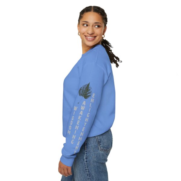 Wisdom, Awakening, Enlightenment - Bodhi Leaf Crewneck Sweatshirt - Image 11