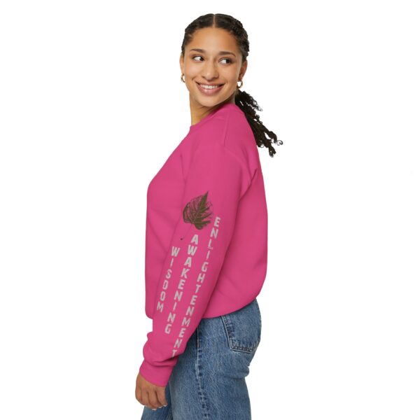 Wisdom, Awakening, Enlightenment - Bodhi Leaf Crewneck Sweatshirt - Image 20