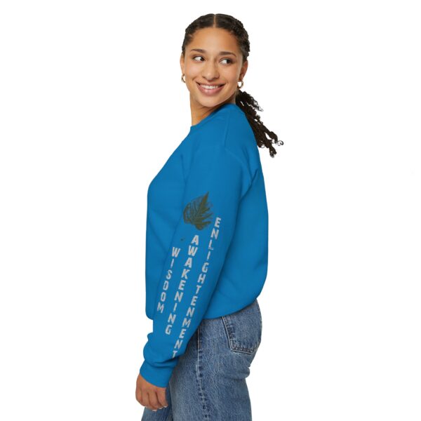 Wisdom, Awakening, Enlightenment - Bodhi Leaf Crewneck Sweatshirt - Image 16
