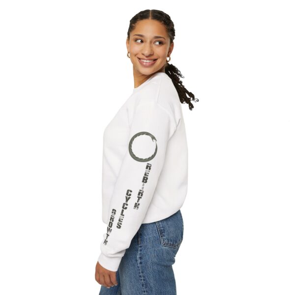 Growth, Cycles, Rebirth - Ouroboros Crewneck Sweatshirt - Image 6