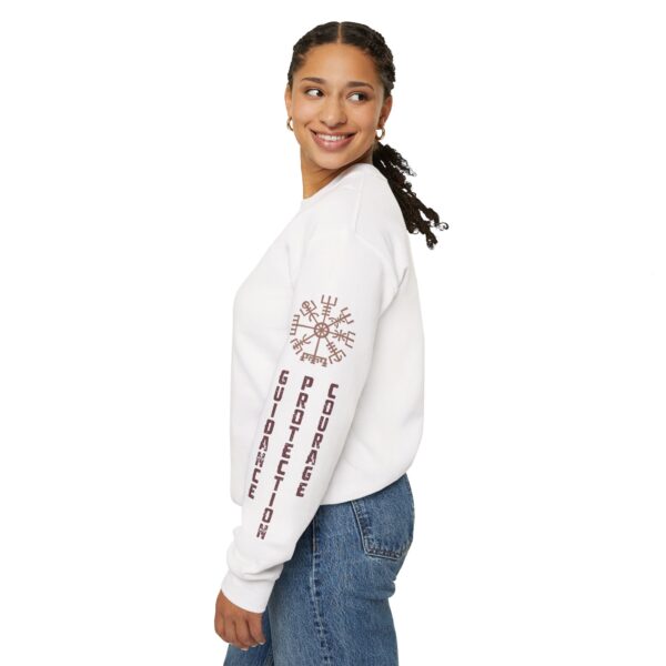 Guidance, Protection, Courage - Vegvisir Crewneck Sweatshirt - Image 4