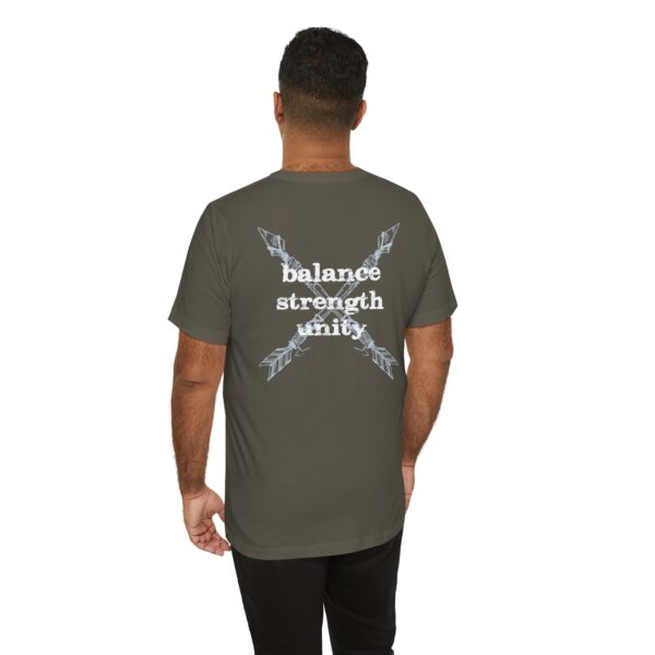 Balance, Strength, Unity - Crossed Arrows Lightweight T-Shirt - Image 5