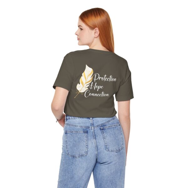 Protection, Hope, Connection - Feather Lightweight T-Shirt - Image 14