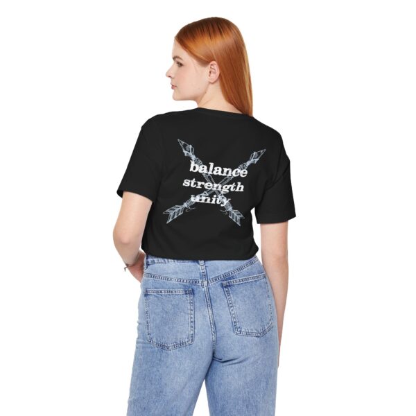 Balance, Strength, Unity - Crossed Arrows Lightweight T-Shirt - Image 14