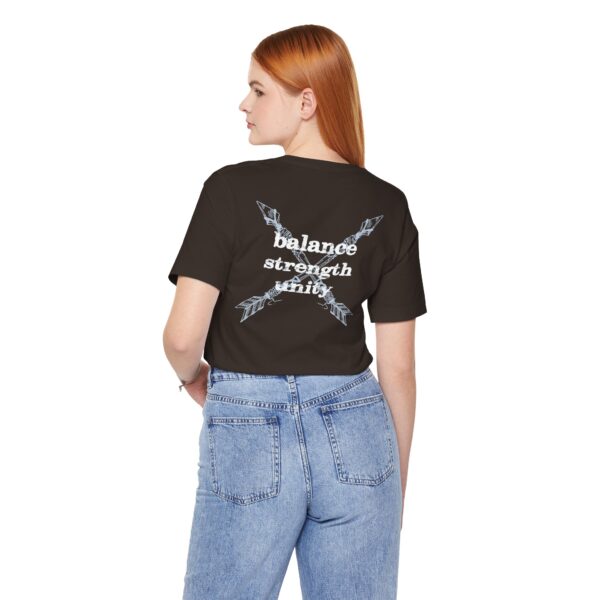 Balance, Strength, Unity - Crossed Arrows Lightweight T-Shirt - Image 10