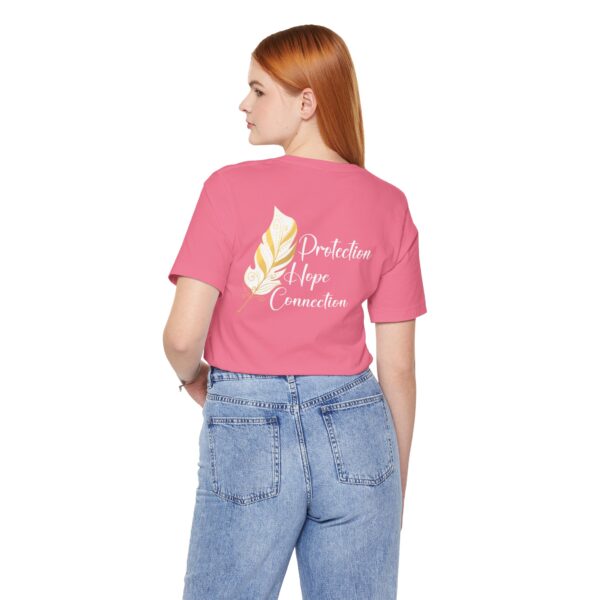 Protection, Hope, Connection - Feather Lightweight T-Shirt - Image 6