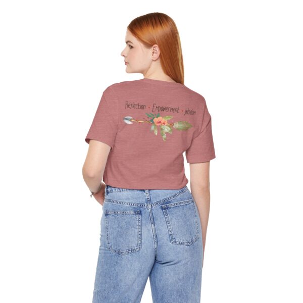 Reflection, Empowerment, Wisdom - Left Arrow Lightweight T-Shirt - Image 19