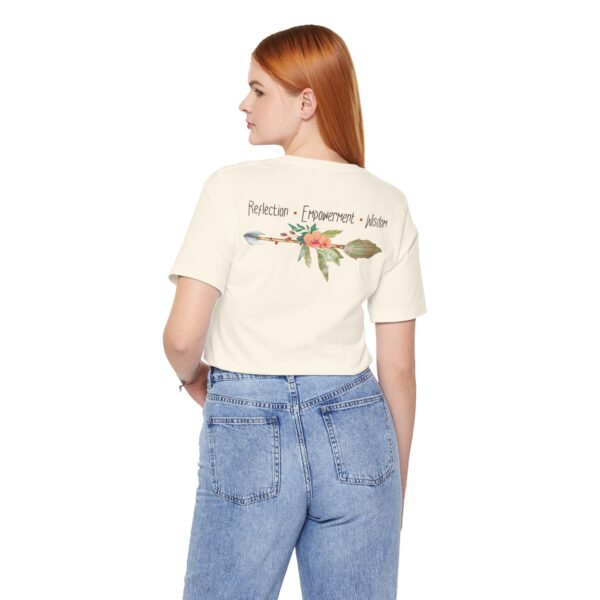 Reflection, Empowerment, Wisdom - Left Arrow Lightweight T-Shirt - Image 11