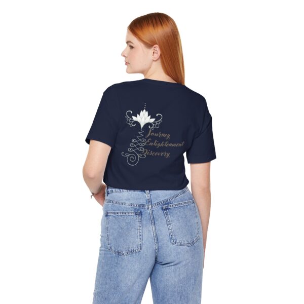 Journey, Enlightenment, Discovery - Unalome Lotus Lightweight Tee - Image 17