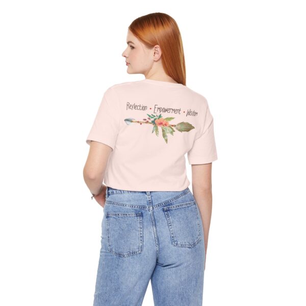 Reflection, Empowerment, Wisdom - Left Arrow Lightweight T-Shirt - Image 15
