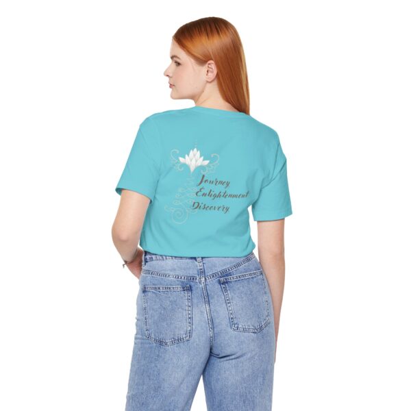 Journey, Enlightenment, Discovery - Unalome Lotus Lightweight Tee - Image 13