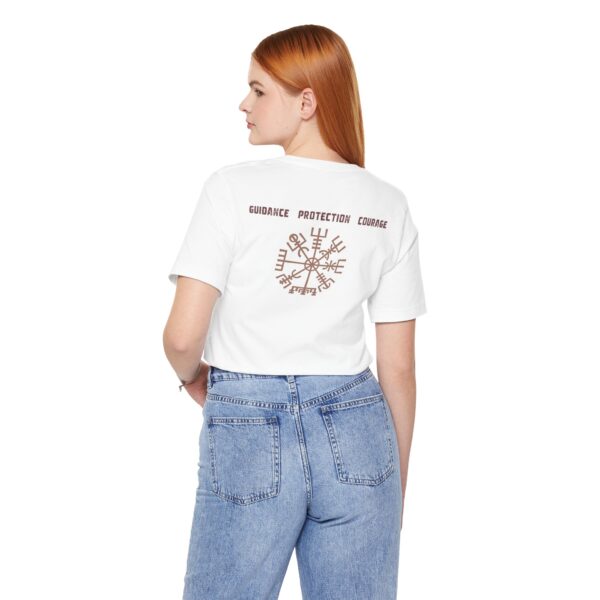 Guidance, Protection, Courage - Vegvisir Lightweight T-Shirt - Image 10