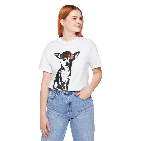 Newsboy Chihuahua Lightweight T-Shirt - Image 5